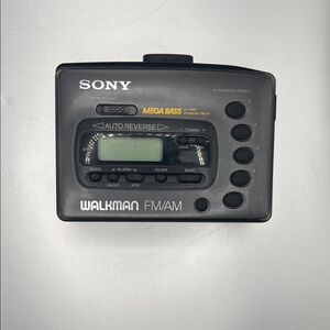 Vintage Sony Walkman Cassette Player - Black